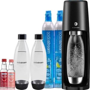 SodaStream Fizzi One Touch Sparkling Water Maker Bundle (Black)